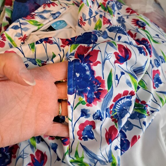 PGA Tour Womens XL Golf Skort Floral Print Pockets Athleisure Colorful Stretch - Picture 10 of 10